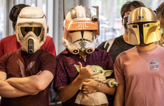 Group Photo with Helmets